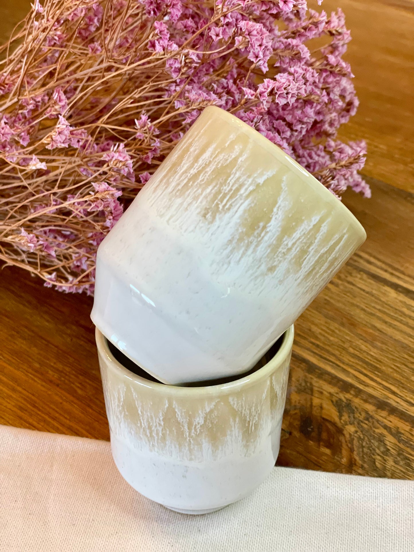 Cup in light brown tones