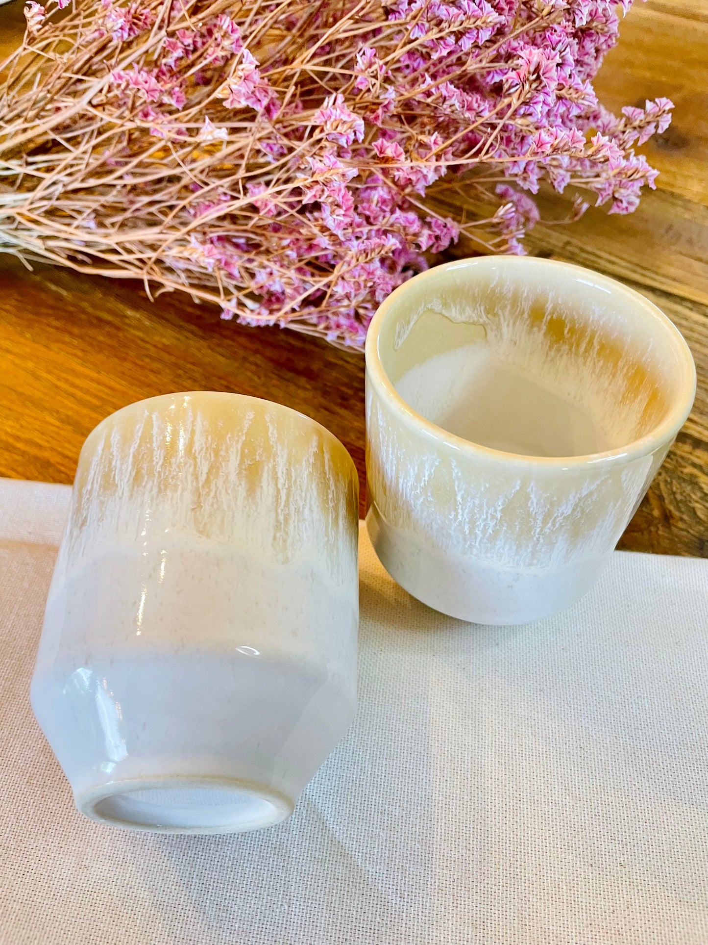 Cup in light brown tones