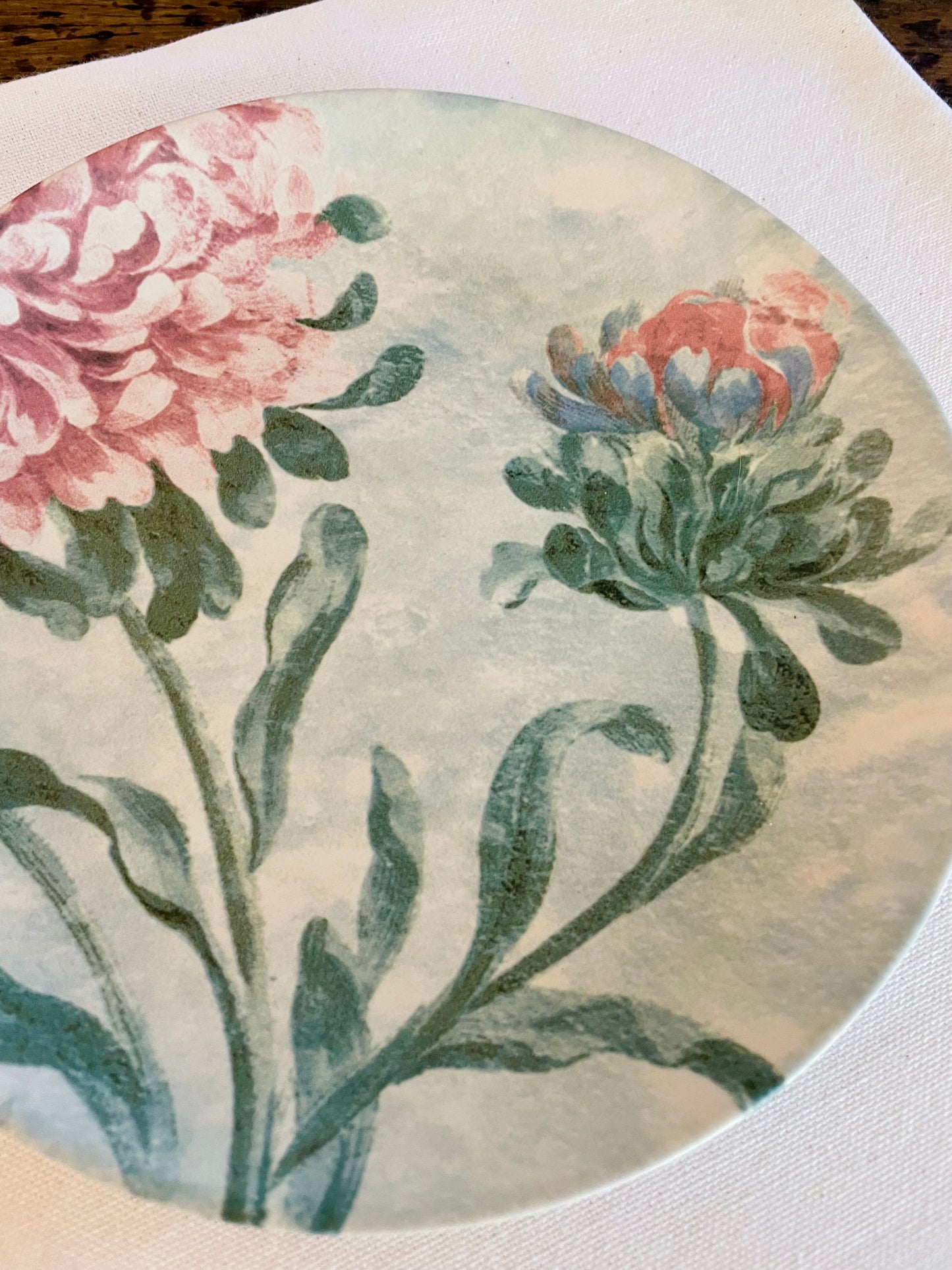 Prato de entrada/sobremesa floral