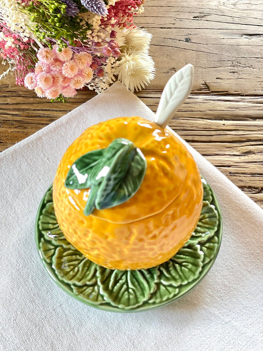 Açucareiro ou compoteira laranja