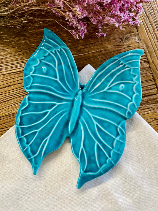 Borboleta grande (azul turquesa)